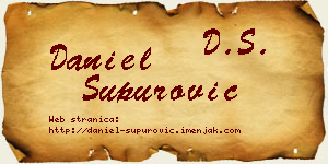 Daniel Supurović vizit kartica